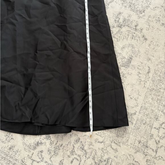 Alfred Sung Deep V Back Satin Trumpet Dress Black Size 14 NWT Bow Shoulder Fancy - Picture 7 of 9